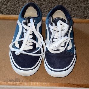 Vans Navy and White Sneakers